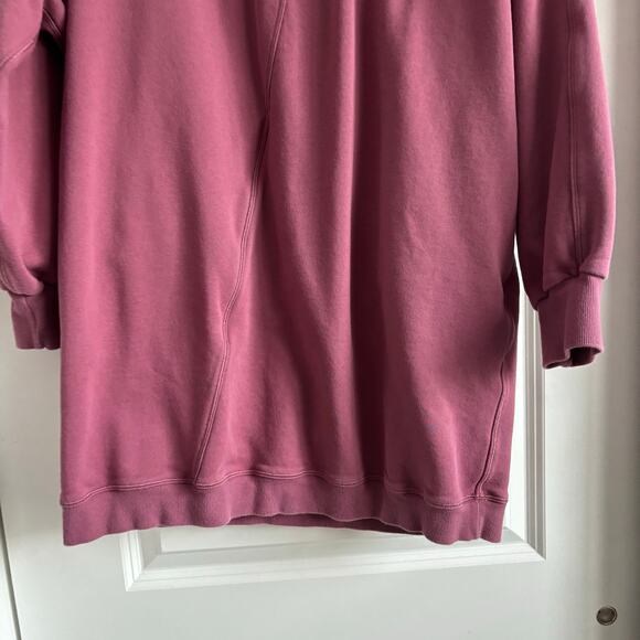 Lululemon Broken Beats Sweater Dress Cotton Plumful Sz L Athleisure - Picture 4 of 10